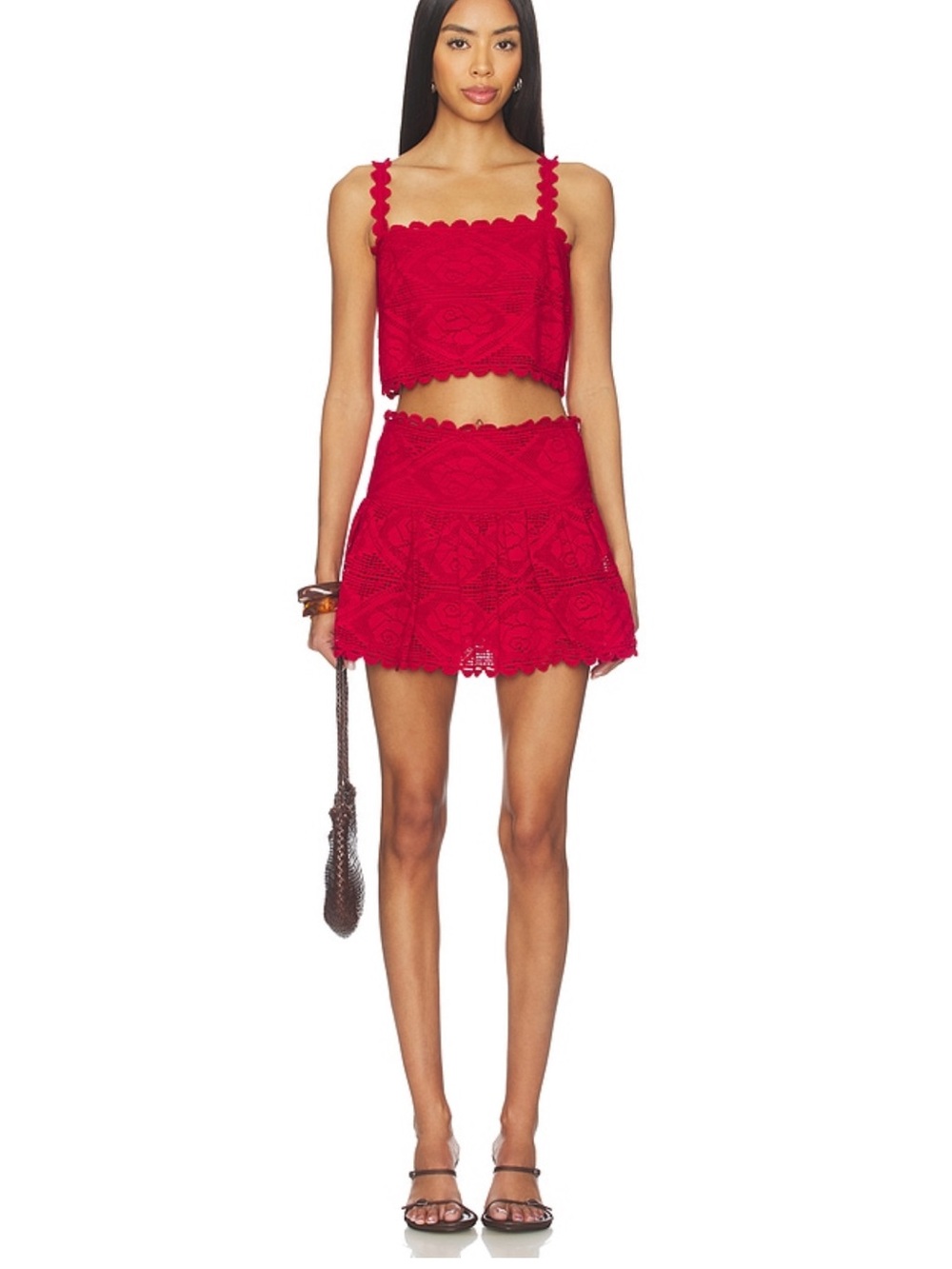 SAYLOR Mariposa Set in Tango Red